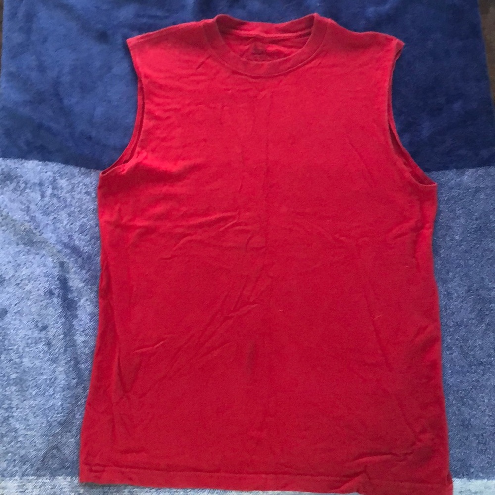 Red tank top